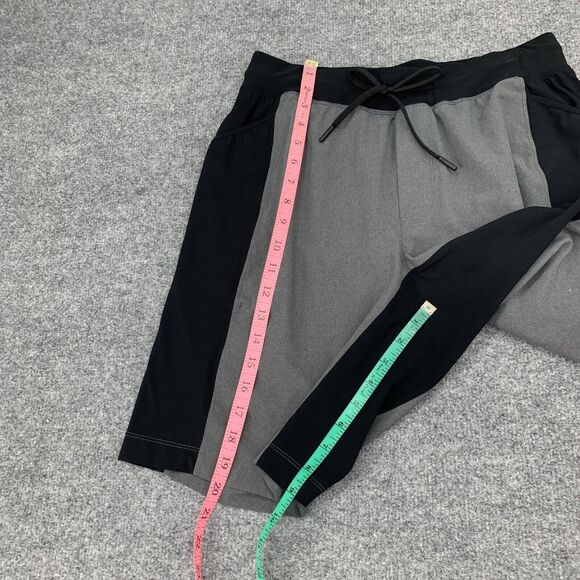Lululemon Shorts Mens M Medium Black Gray Inner Lined Athletic Training Running - Picture 5 of 11